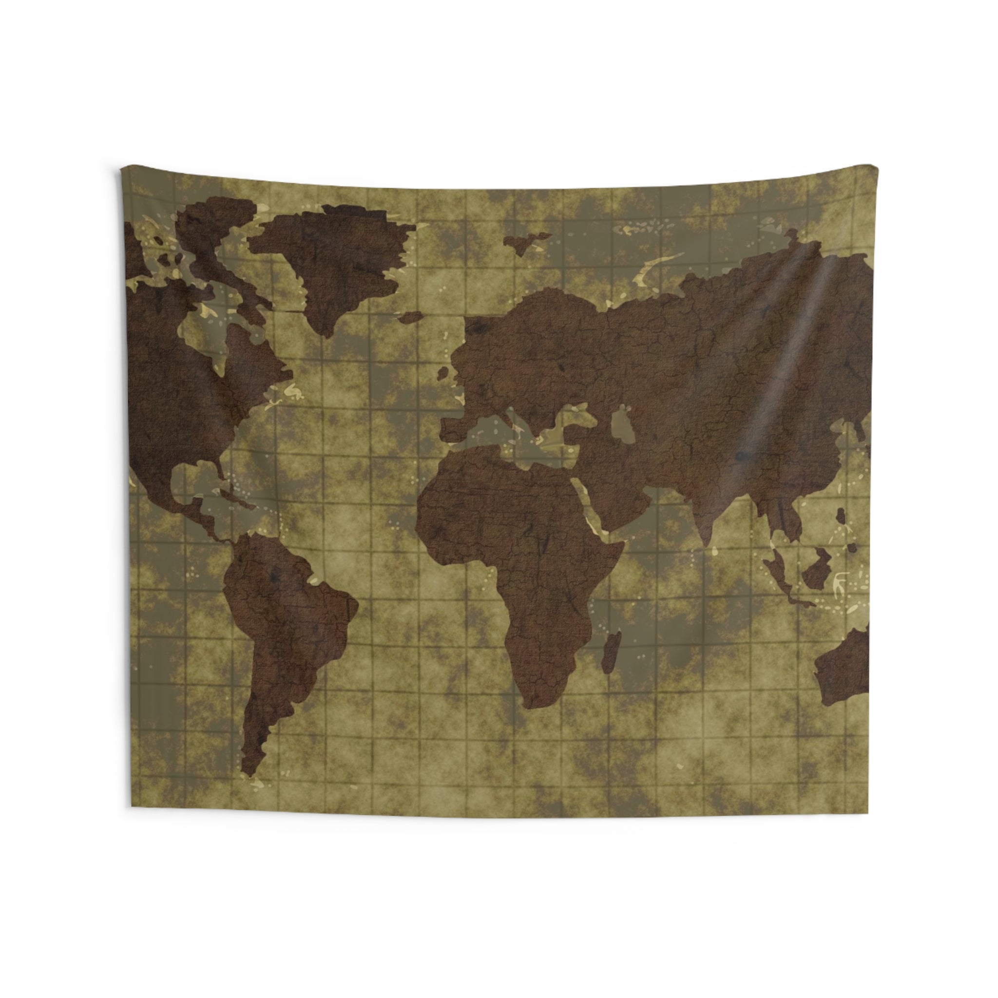 Worldmap Green Tapestry-3