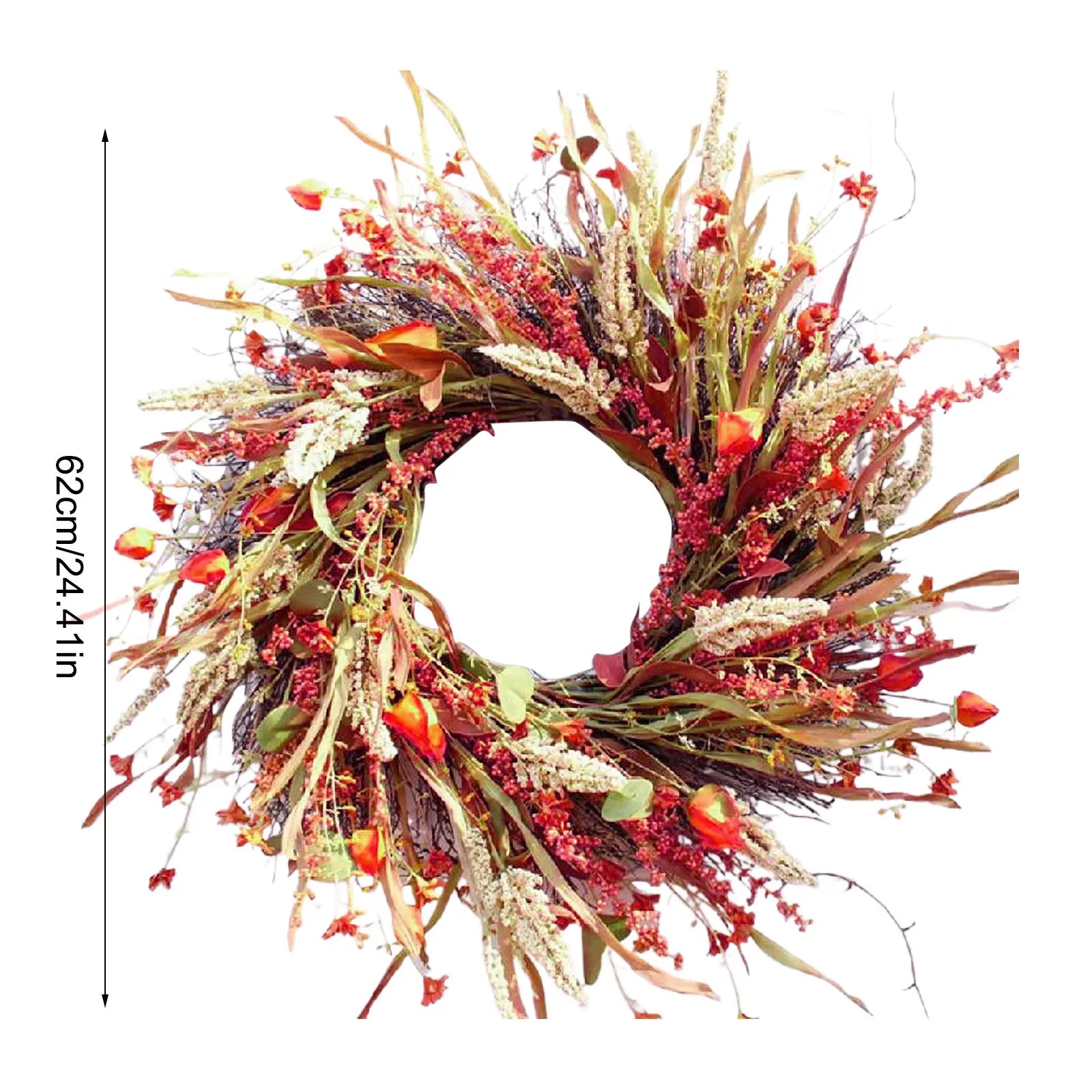 Wreath Harvest Garland Front Door Decor-2