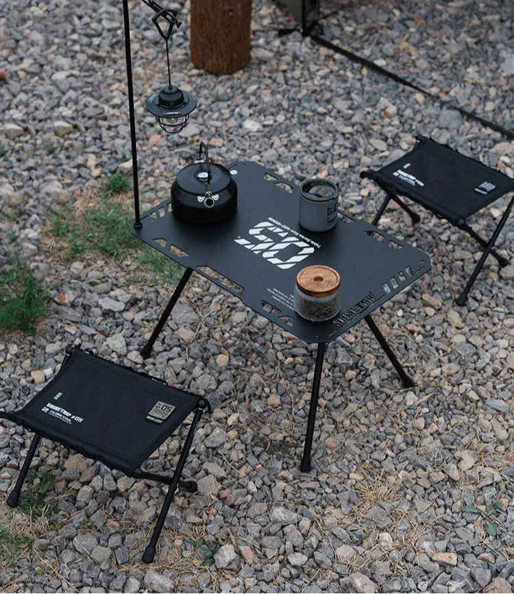 Ultra-Light Folding Storage Stool Camping Seat Black-1