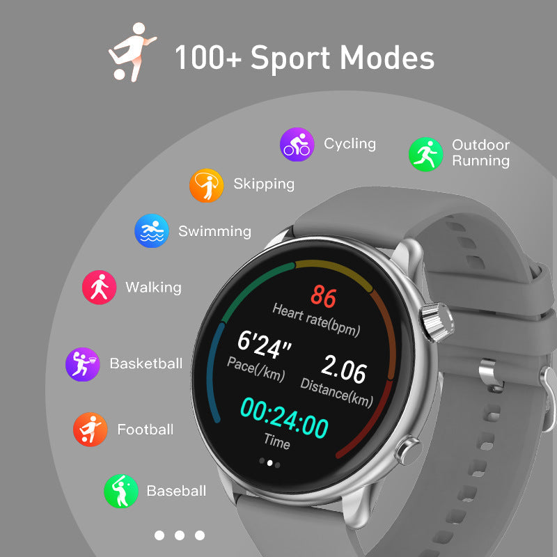 Smart Watch(Answer/Make Call) Amoled 1.43" Smartwatch for Men Women IP68 Waterproof, 100+ Sport Modes, Fitness Activity Tracker