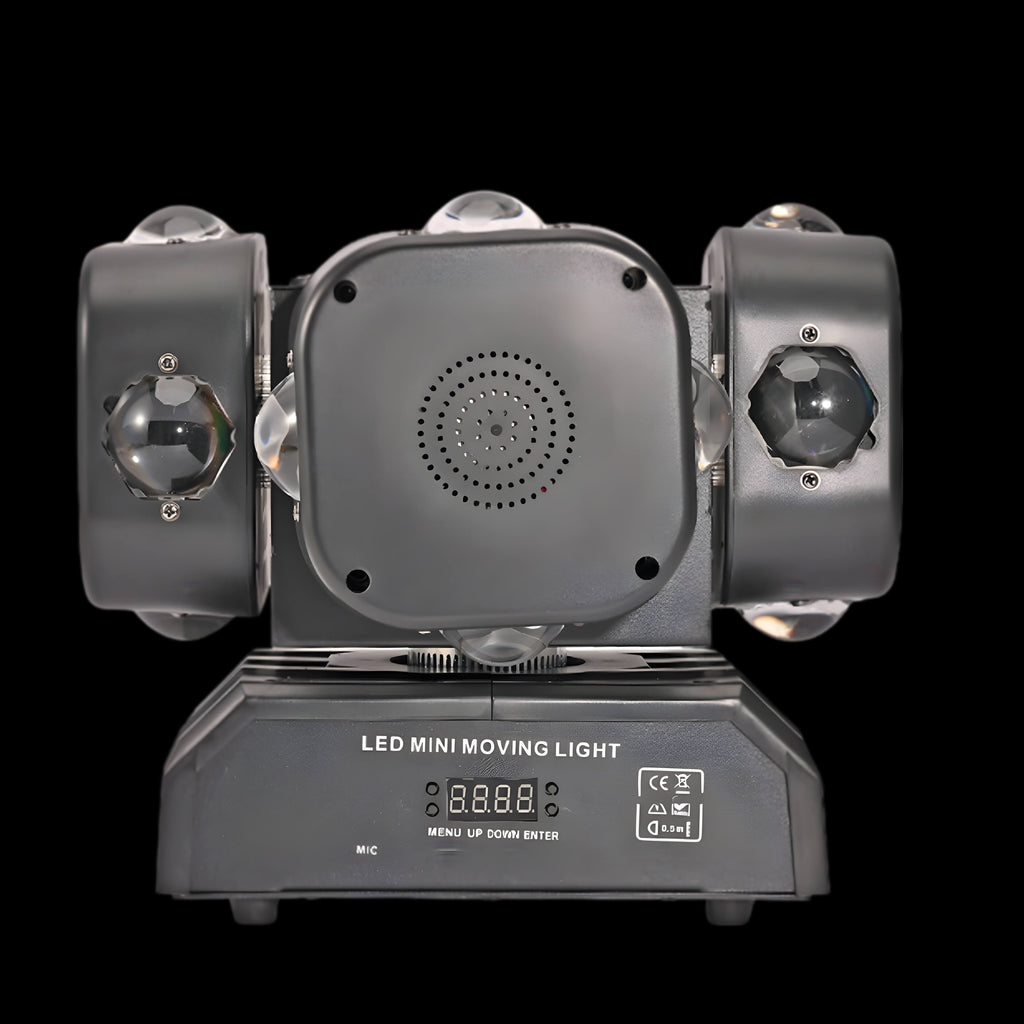 10W*16pcs RGBW 4 Heads Rotating 4In1 Led Laser Strobe Effect Disco Party Lights