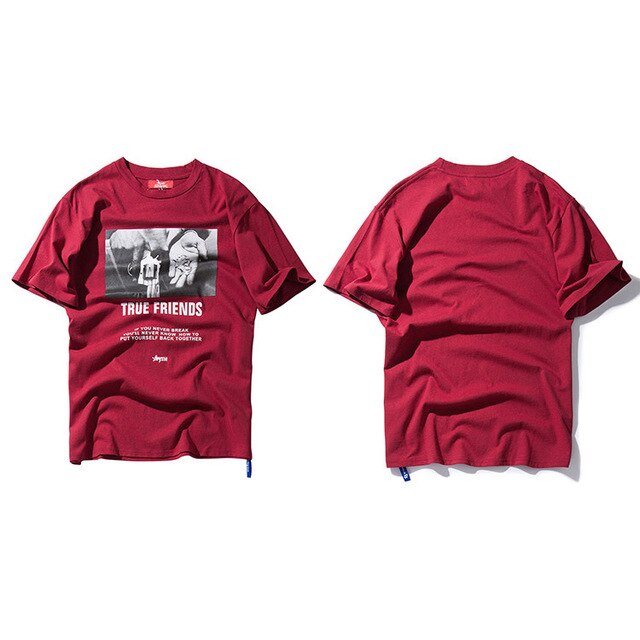 Men Hip Hop T Shirt Streetwear Angry Dog Print Harajuku Tshirt Loose HipHop Oversize T-shirt Long Sleeve Tops Tees Cotton