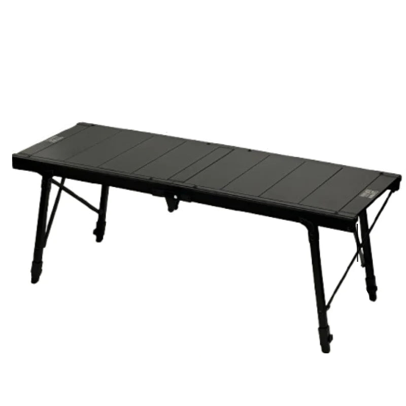 Folding Camping Table Adjustable IGT-Compatible Black