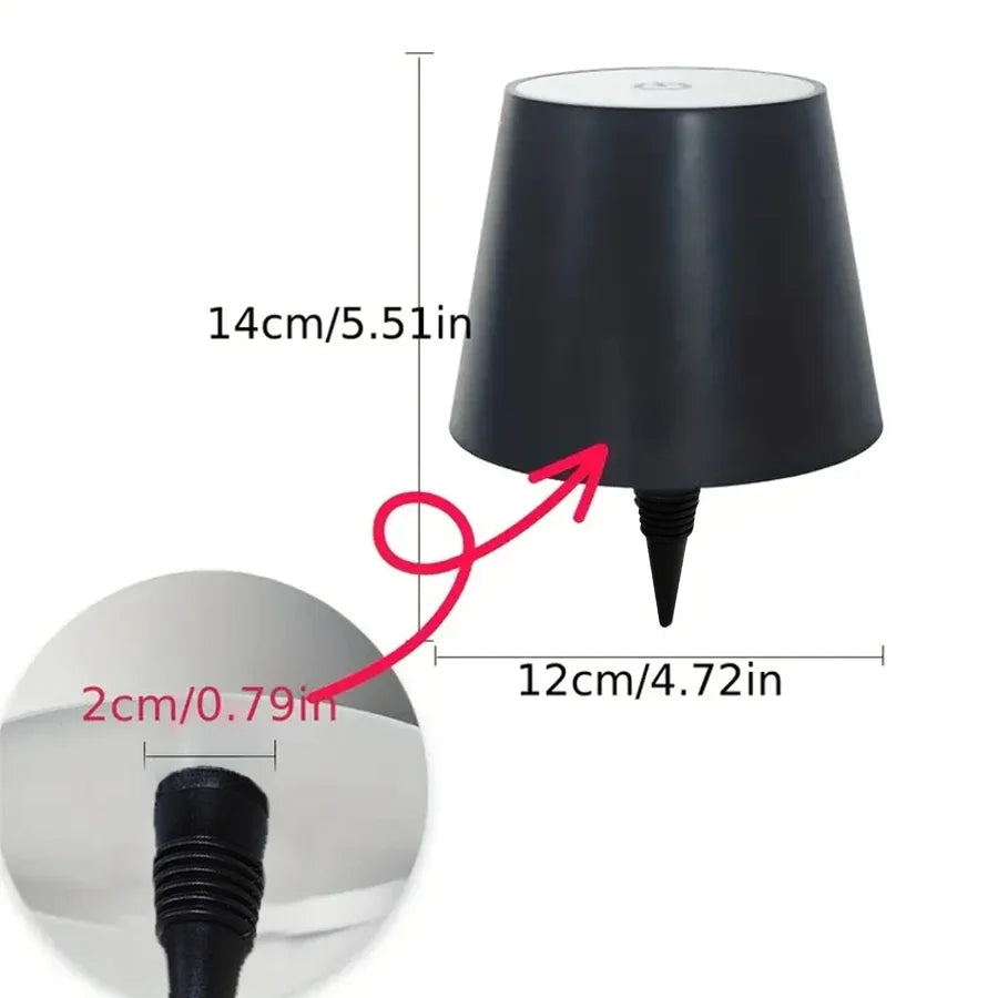 USB Charge Bottle Table Lamp Touch Control of 3 Colors and Stepless Dimming Night Lamp Suitable for Bar Wine Bottles Desk Lights