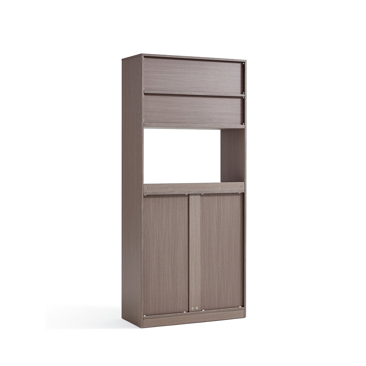 Cappuccino Taupe Dining Cabinet Pantry