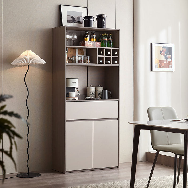 Cappuccino Taupe Dining Cabinet Pantry