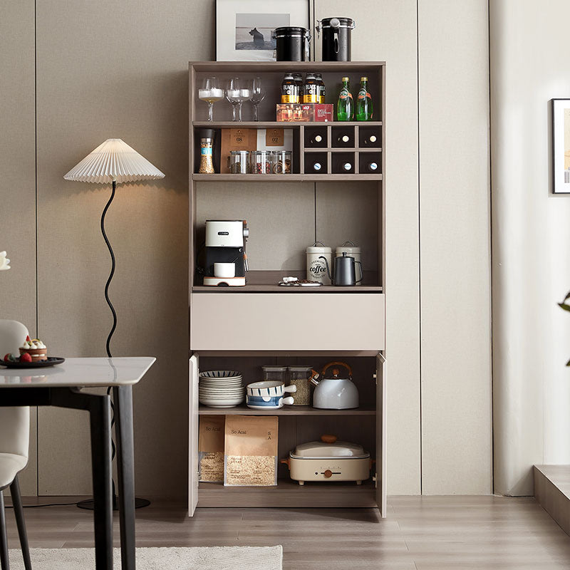 Cappuccino Taupe Dining Cabinet Pantry