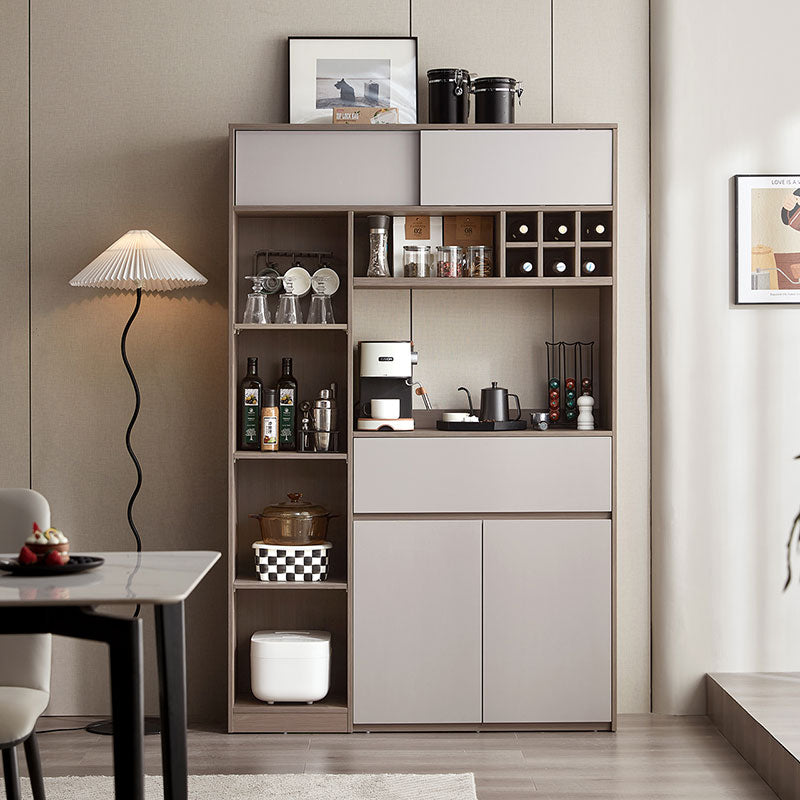 Cappuccino Taupe Dining Cabinet Pantry