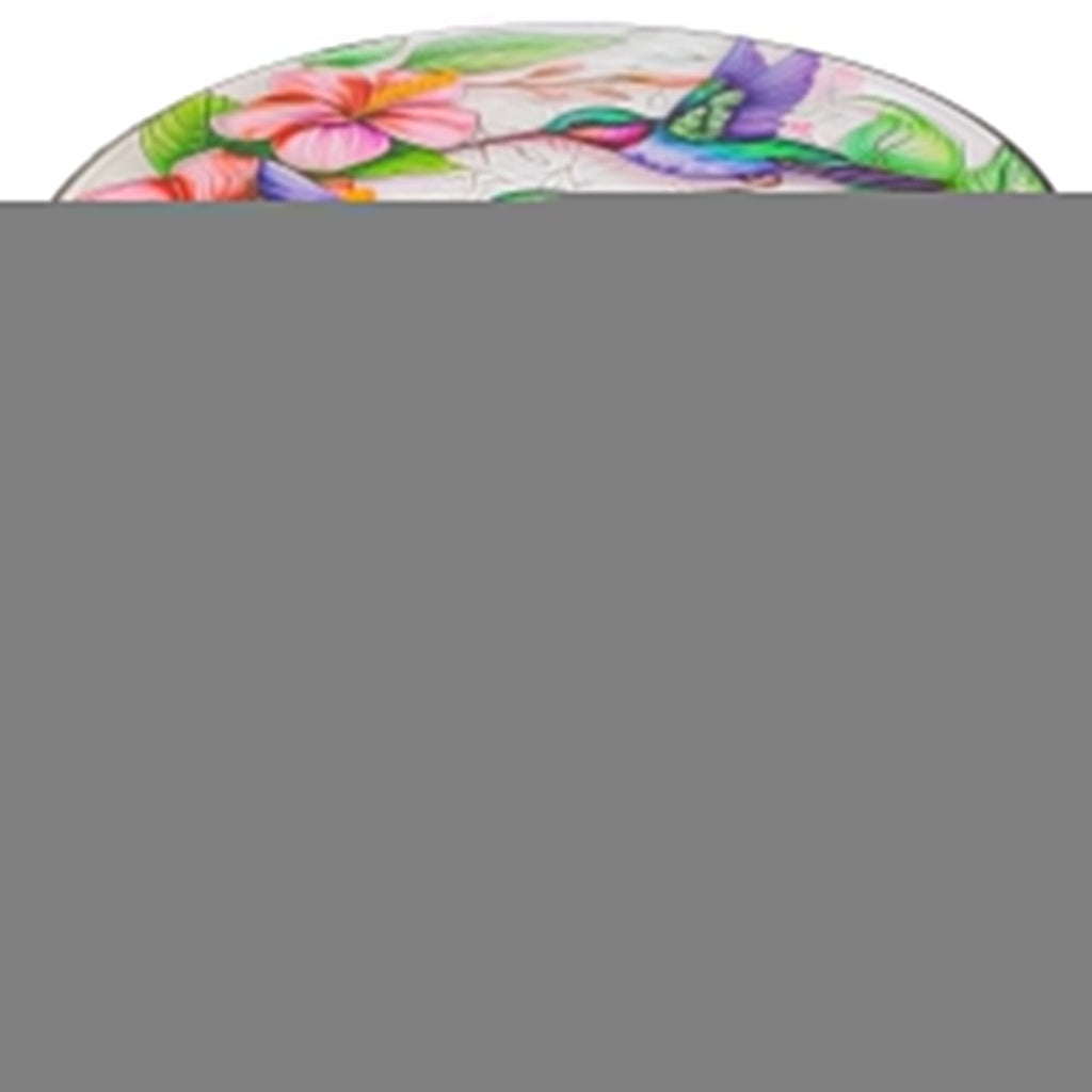 Round Metal Side Table Hummingbird