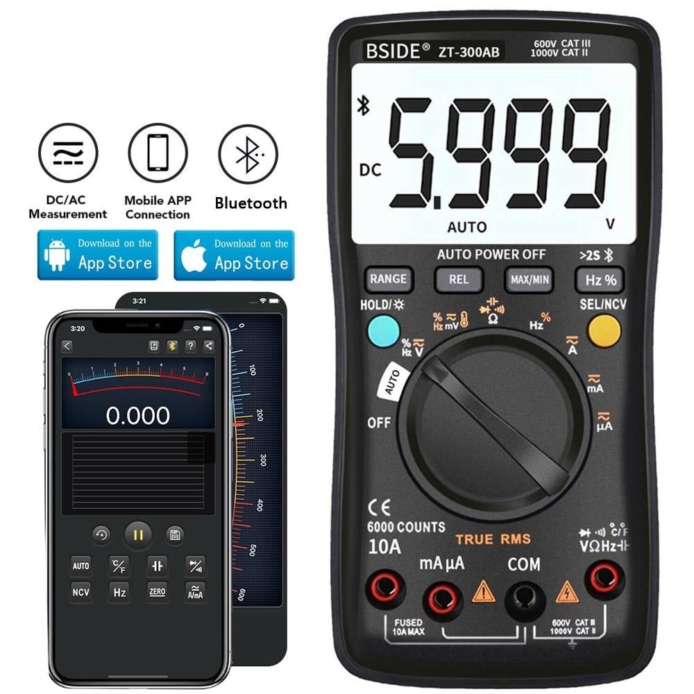 Digital multimeter Wireless Technology Ammeter True RMS Auto Rang Intelligent analog Voltmeter Capacitor Tester DIY Tool