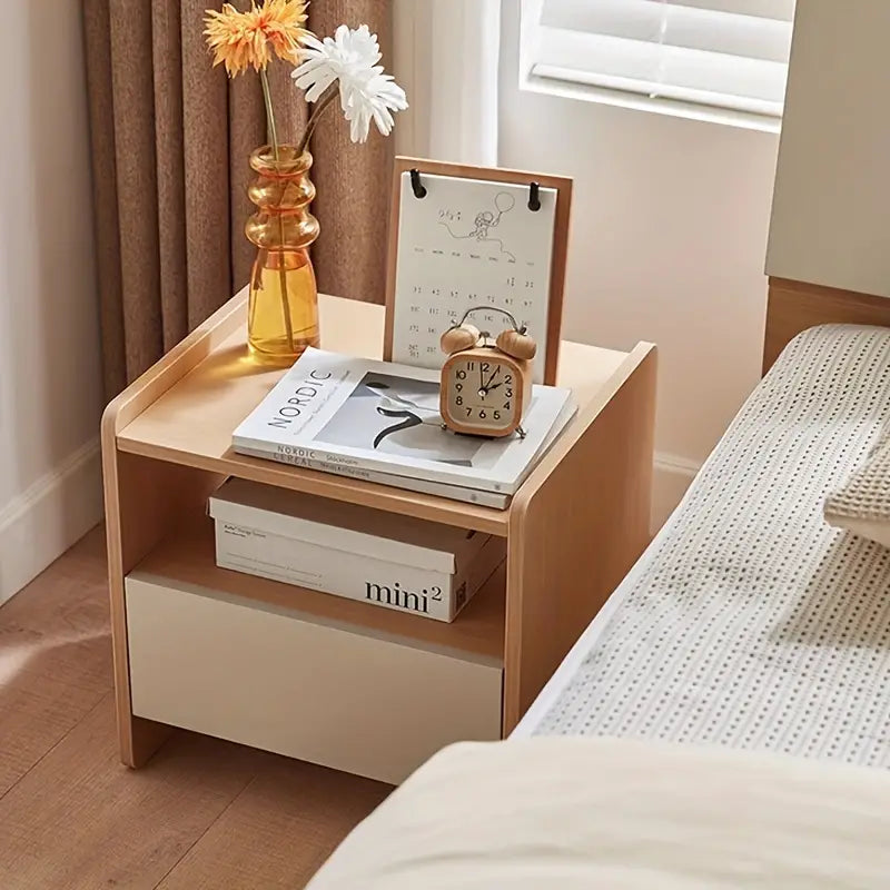 Hardwood Bedside Table - Wood-Based Panel