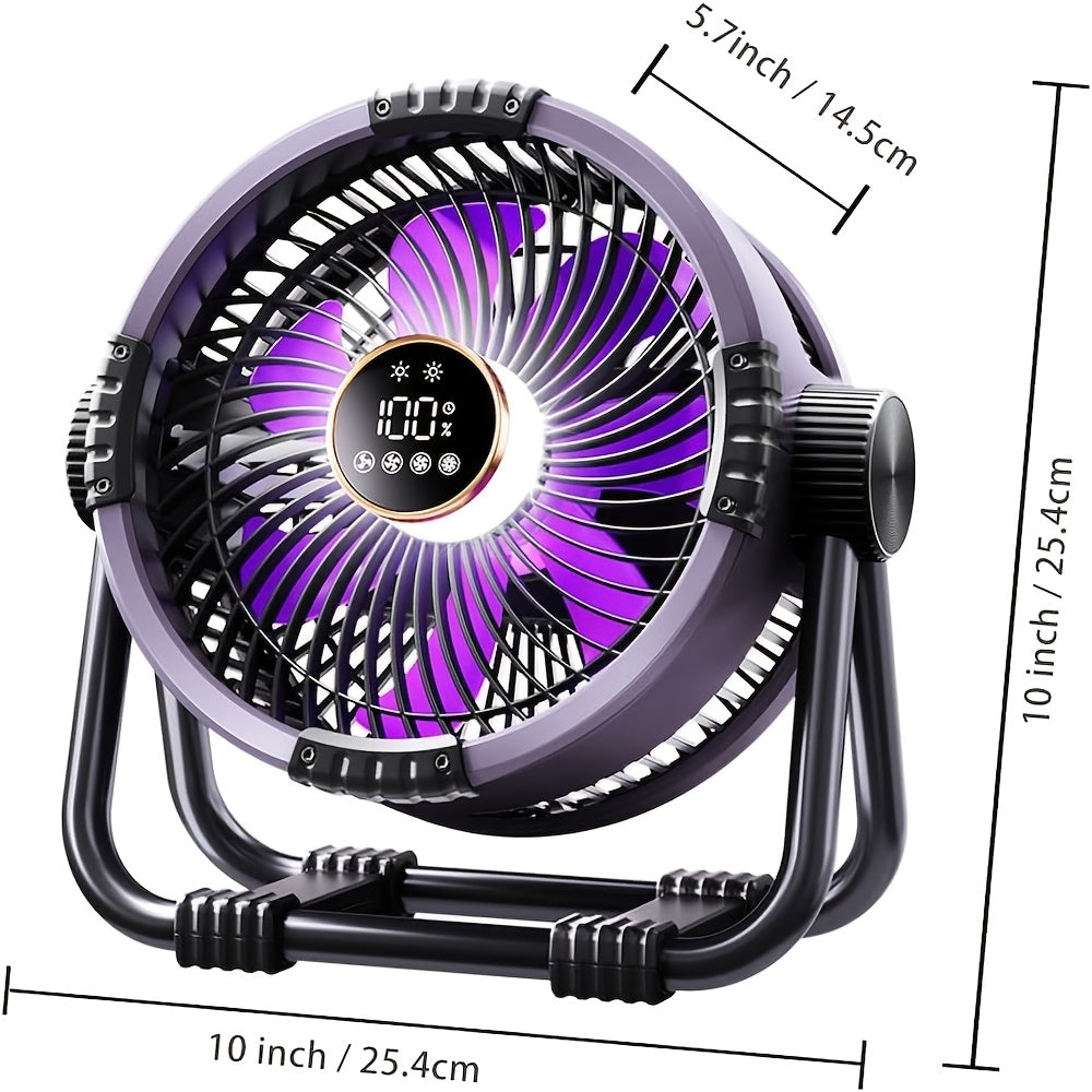 Outdoor Camping Fan USB Rechargeable