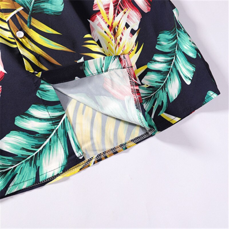 Summer Mens Colorful Hawaiian Shirt Hip Hop Streetwear Full Print Shirts Harajuku Loose Casual Camisa Masculina Shirt