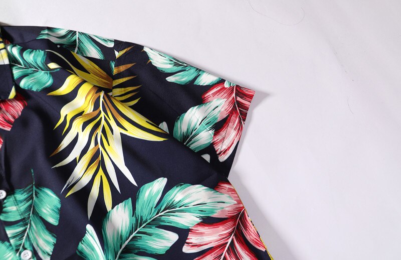 Summer Mens Colorful Hawaiian Shirt Hip Hop Streetwear Full Print Shirts Harajuku Loose Casual Camisa Masculina Shirt