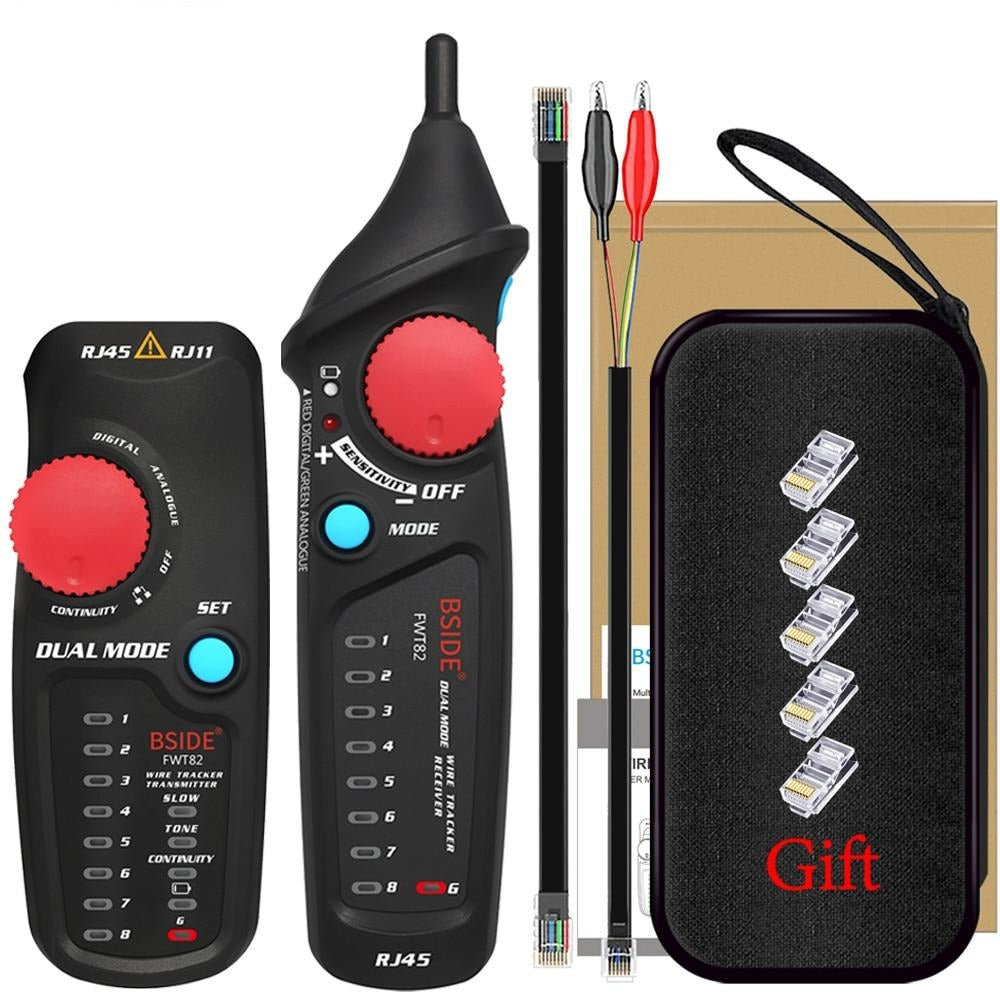 Network Cable Tracker Wire Tester FWT82 Professional RJ45 RJ11 Telephone Toner Ethernet LAN Tracer Detector Line Finder