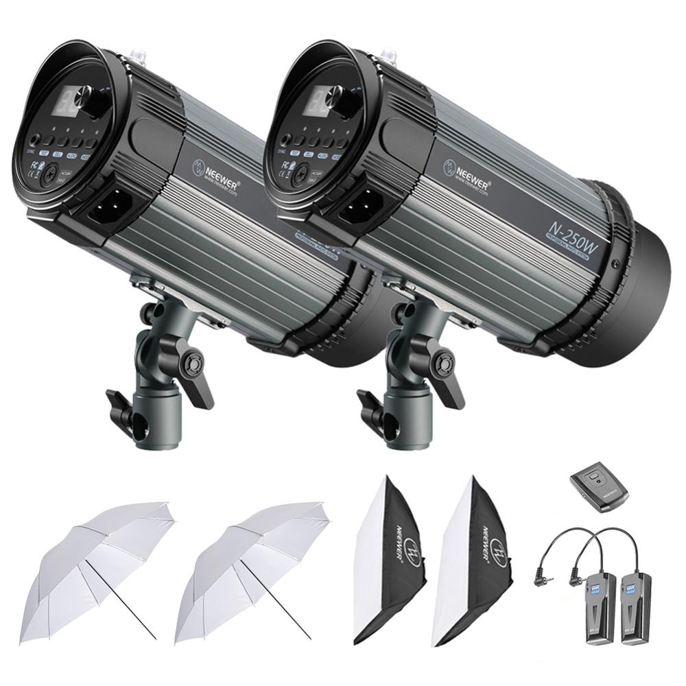 Studio Strobe Flash Photography Lighting Kit:Monolight,Softbox,Translucent Umbrella for Video Portrait Location Shooting