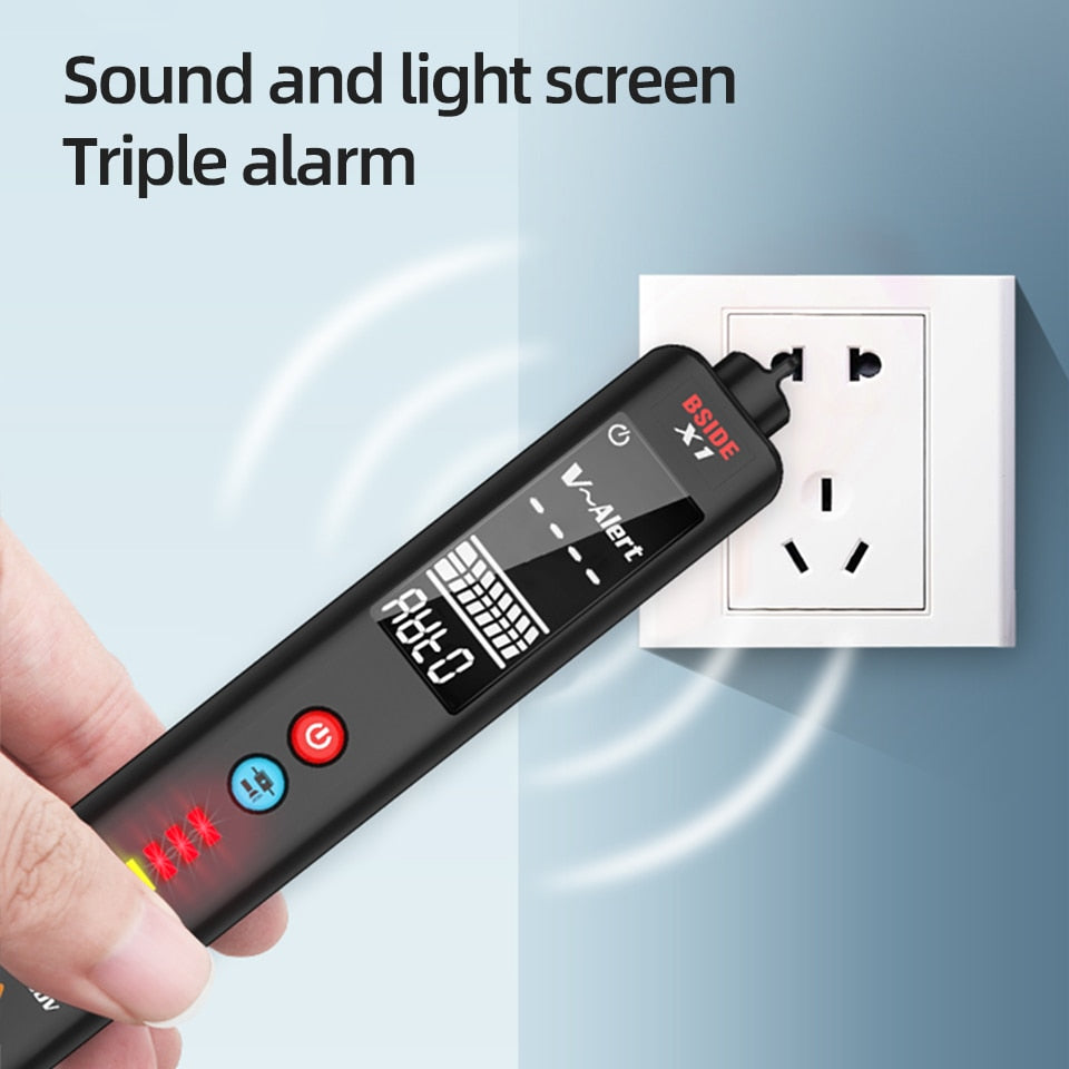 Non-contact Voltage Detector Multimeter X1 Intelligent test pencil Large screen EBTN Electric tester Live wire Meter