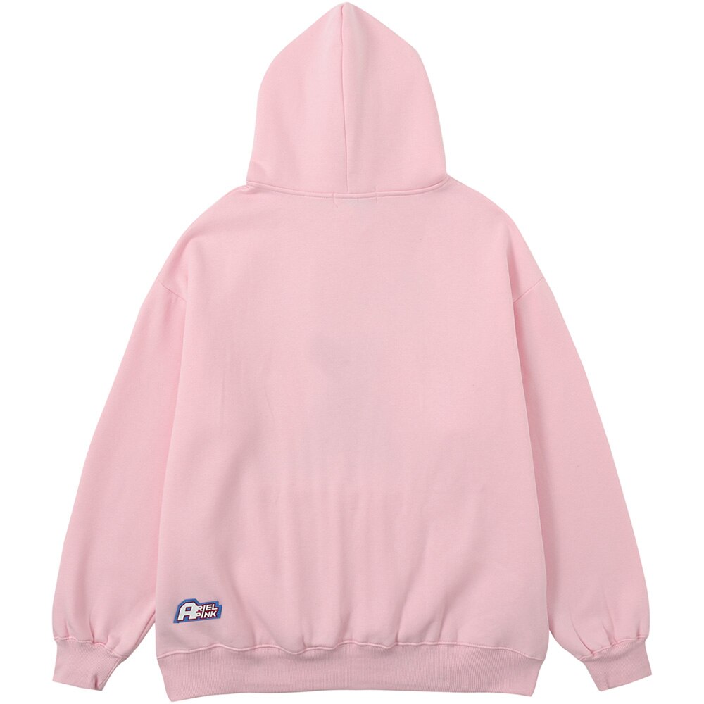 Hoodie Men Cute Dog Skull Harajuku Letter Fleece Pullovers Varsity Youthful Fashion Casual Loose Tops Streetwear Couple