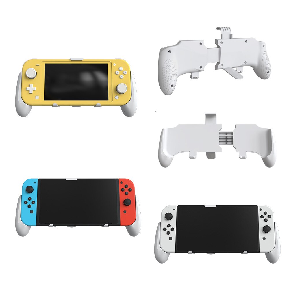 3in1 Grip Handle for Nintend Switch OLED/Switch Lite Console Stretch Game Holder Protective Shell Handle Case Accessories