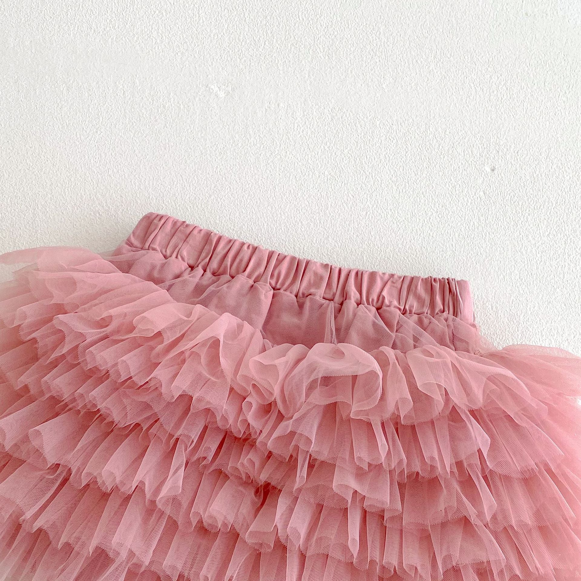 Summer Baby Kids Casual Solid Color Striped Pattern Sleeveless Top Vest with Tulle Skirt Clothing Set for Girls